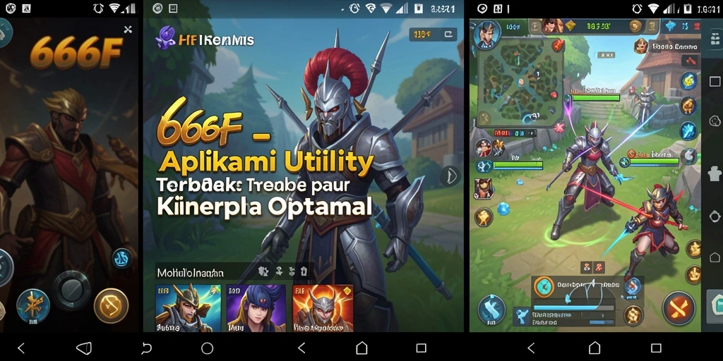 Tampilan utama aplikasi 666F yang menampilkan fitur optimalisasi.