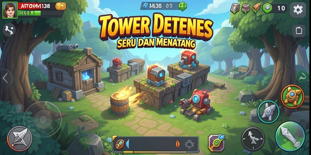 Tangkapan layar gameplay menampilkan pertempuran seru di ATOM138.