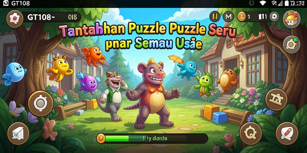 Tampilan gameplay GT108 yang menarik dan penuh warna.