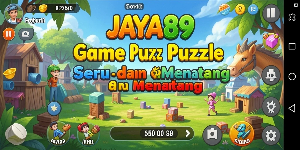 Screenshot gameplay JAYA89 menampilkan tantangan Puzzle seru yang memikat.