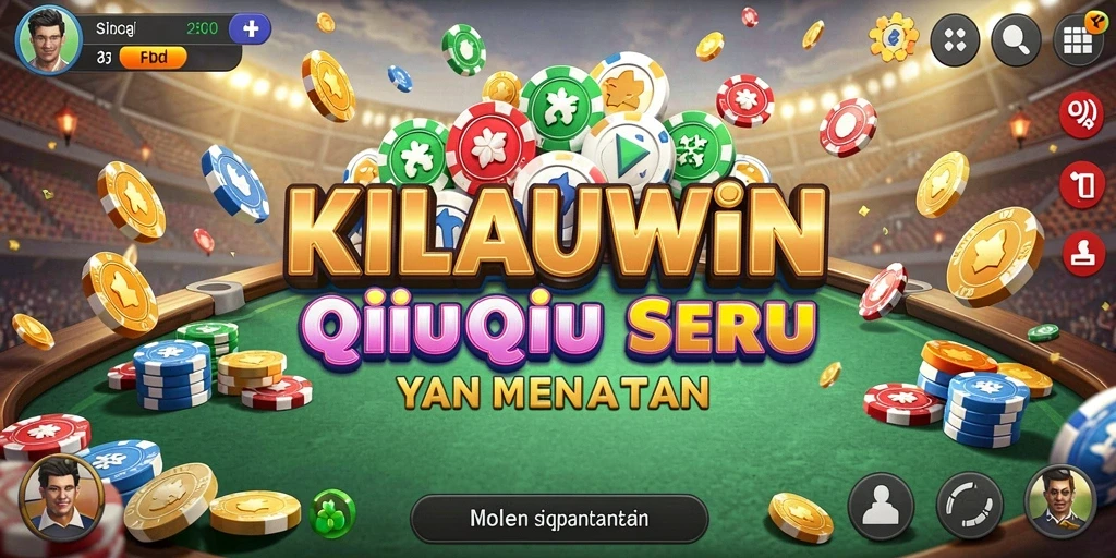 Tampilan gameplay seru dari KILAUWIN saat bermain QiuQiu.