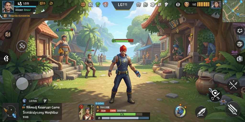 Tampilan menarik dari gameplay santai di LG111.