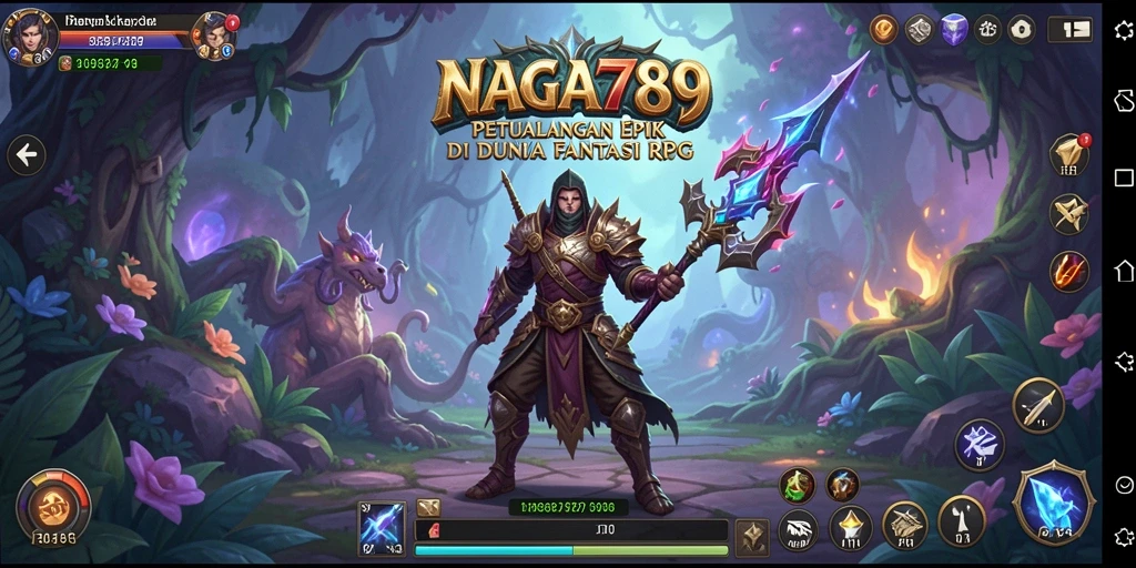 Tangkapan layar game NAGA789 menampilkan pertarungan seru dan karakter menarik.