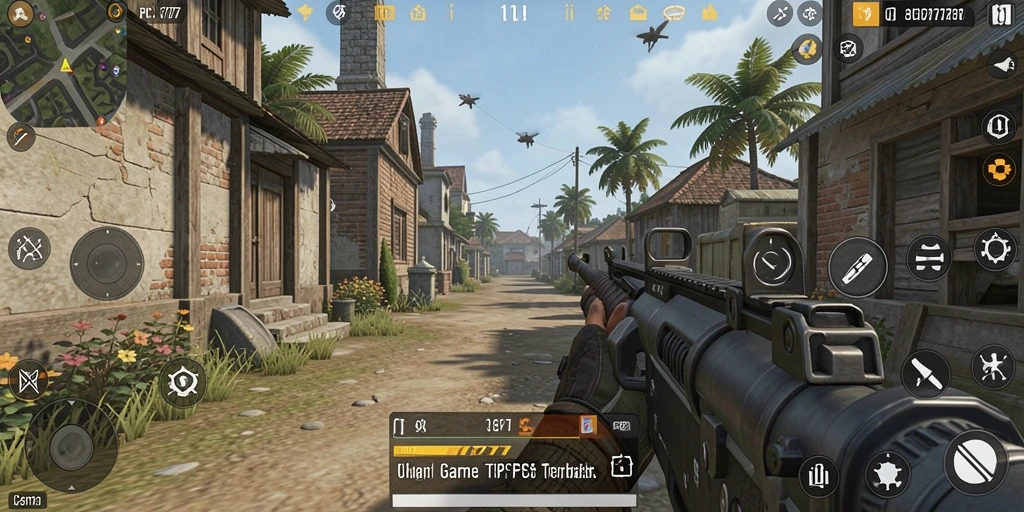 Screenshot utama PCX777 menampilkan aksi gameplay TPS yang mendebarkan.