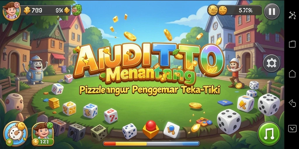 Tampilan gameplay SAUDITOTO dengan teka-teki menantang.